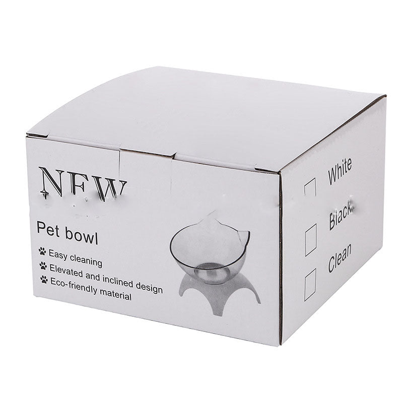Elevated Cat Feeder with Transparent Cat-Ear Bowl