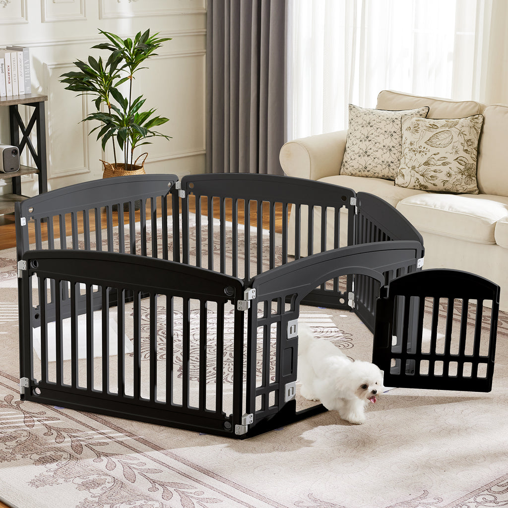 Foldable Dog Play Fence for Indoor and Outdoor Use