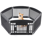 Foldable Dog Play Fence for Indoor and Outdoor Use