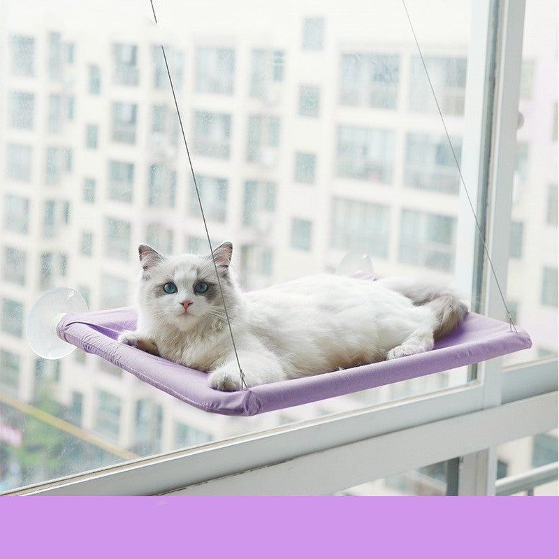 Window-Mounted Cat Hammock with Suction Cups