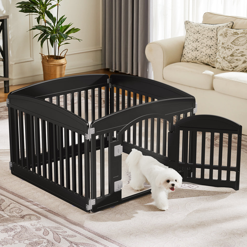 Foldable Dog Play Fence for Indoor and Outdoor Use