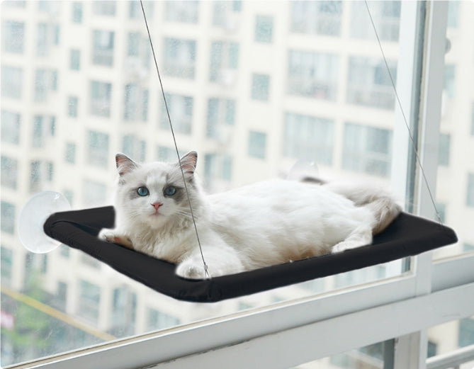 Window-Mounted Cat Hammock with Suction Cups