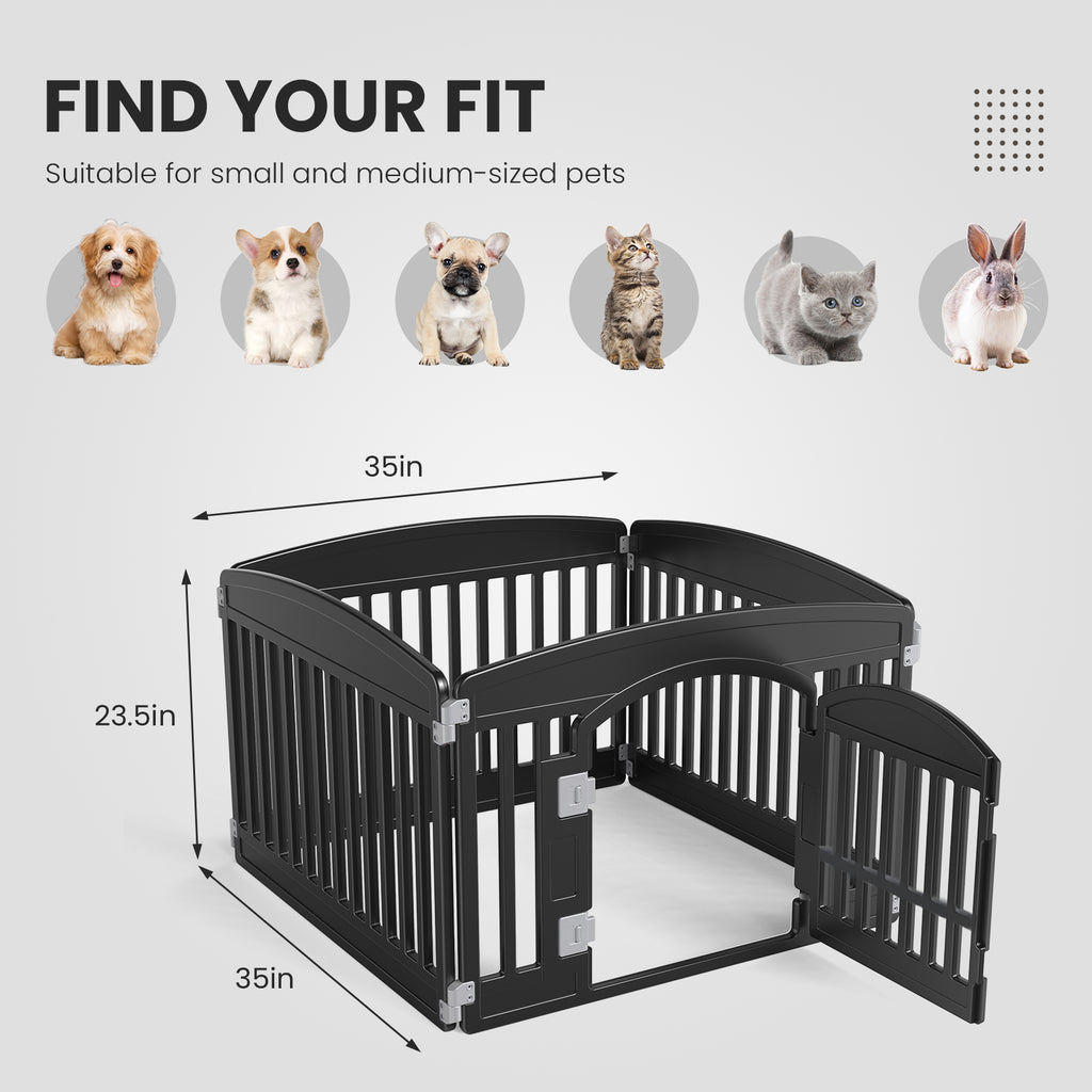 Foldable Dog Play Fence for Indoor and Outdoor Use